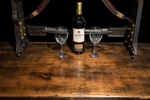 Mangle Wine Rack Oak Top